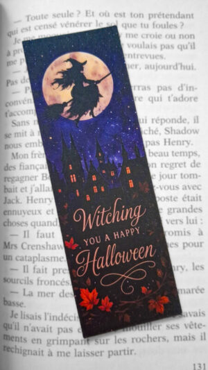 Marque-page sorcière halloween