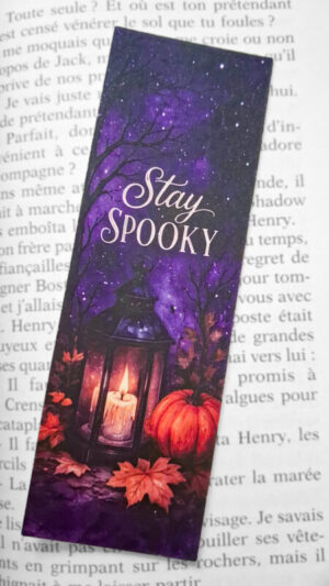 Marque-page lanterne halloween
