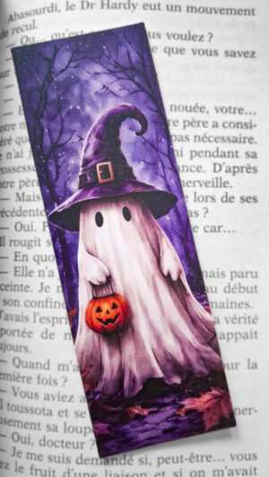 Marque-page fantôme halloween
