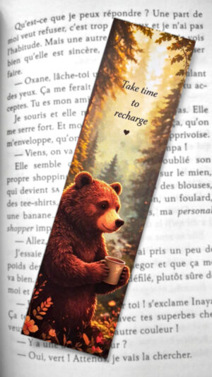 Marque-page N°31 ours tasse féerie